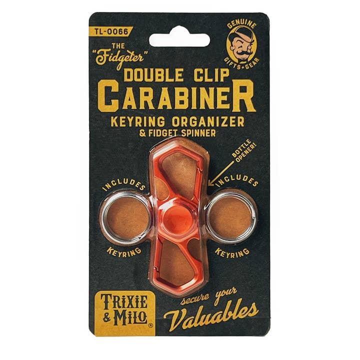 Lucky Jack (f.k.a. Trixie & Milo) - Wholesale Fidget Toy - Kids - "The Fidgeter" Double Carabiner Fidget Toy