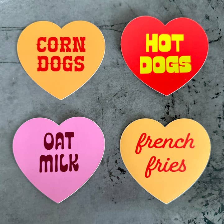 The Silver Spider - Wholesale Sticker - Oat milk Heart Sticker restaurant bakery gifts Coffee shop3