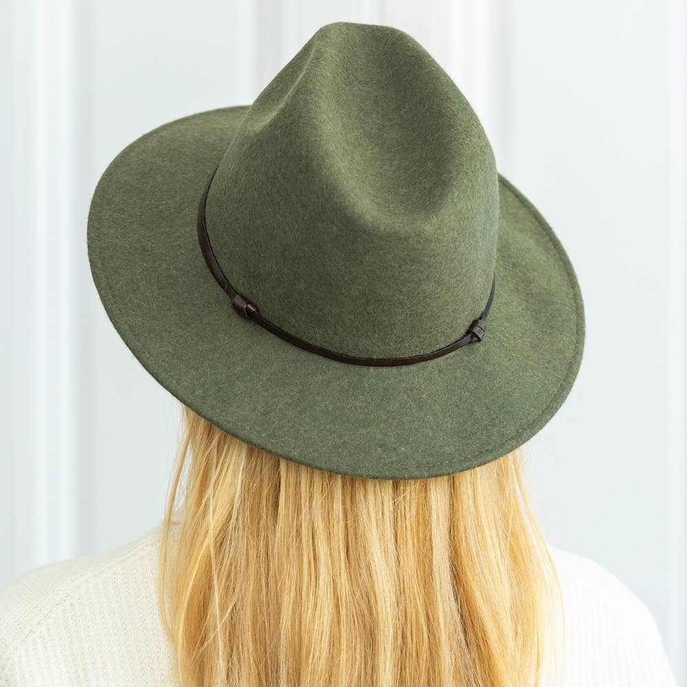 TRAVAUX EN COURS... - Wholesale Fedora - Women's - FELT HAT - leather band, sewn brim69