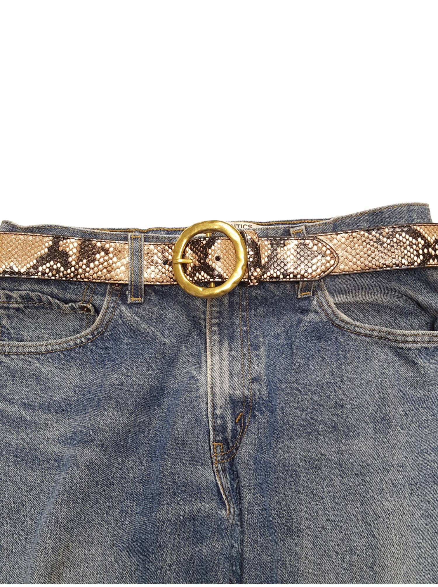 Axesoria West – wholesale Belt – Women's – Snake print with Round Buckle4