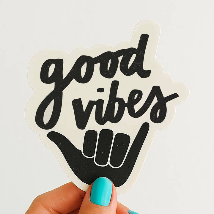 Daydream Prints - Wholesale Sticker - Good Vibes Sticker | Laptop Sticker | Surf Sticker 3"0