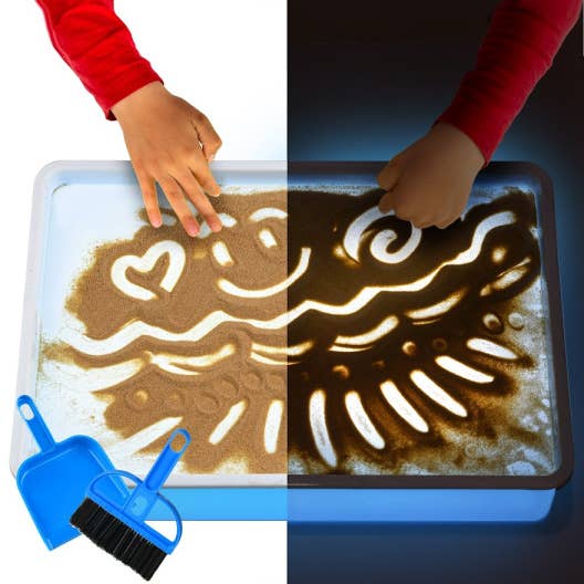 Portable Light-Up Sand Table – Illuminated Sensory Tray for wholesale by Playlearn