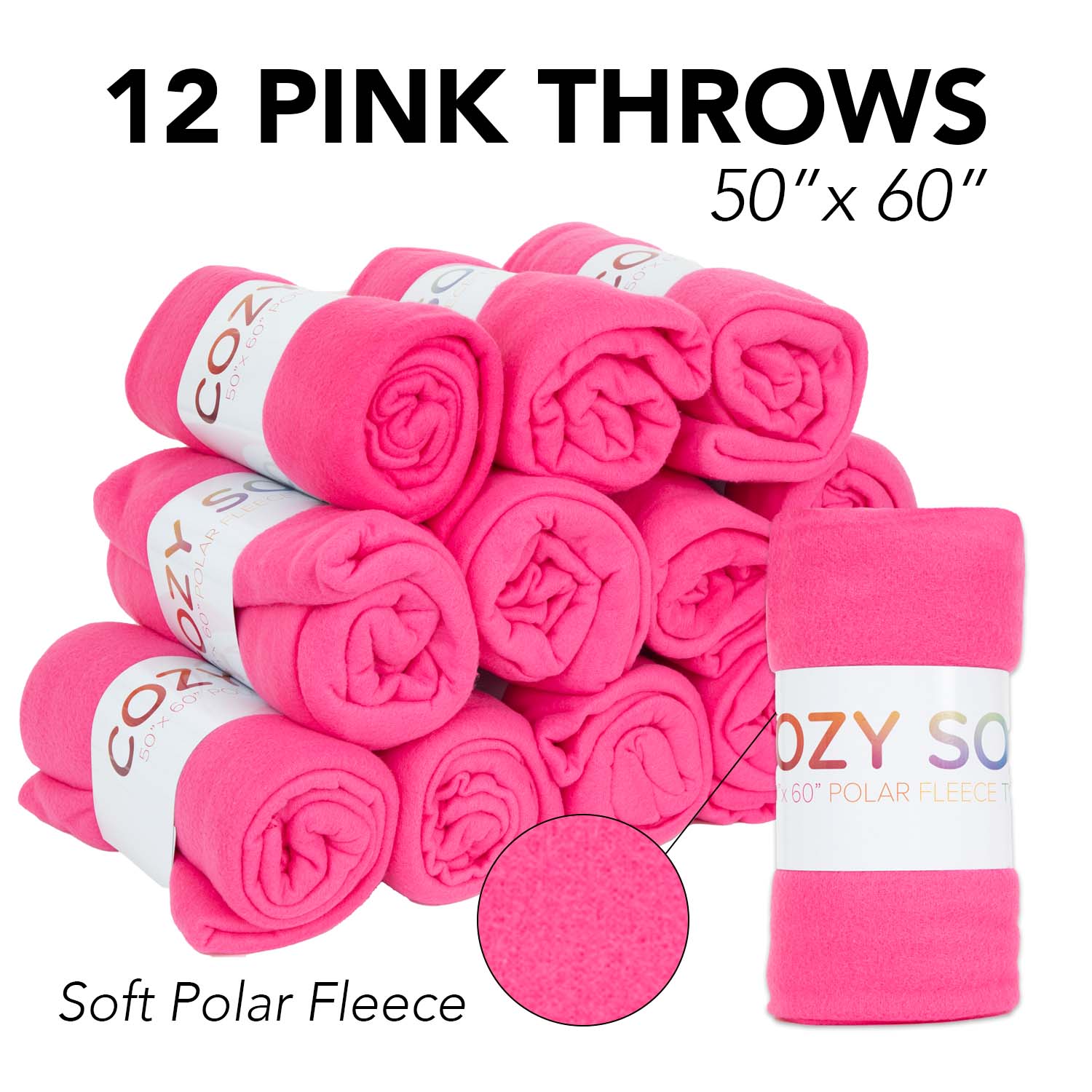 Arkwright Home - Wholesale Throw Blanket - Soft Fleece Throw Blankets, Color Options12