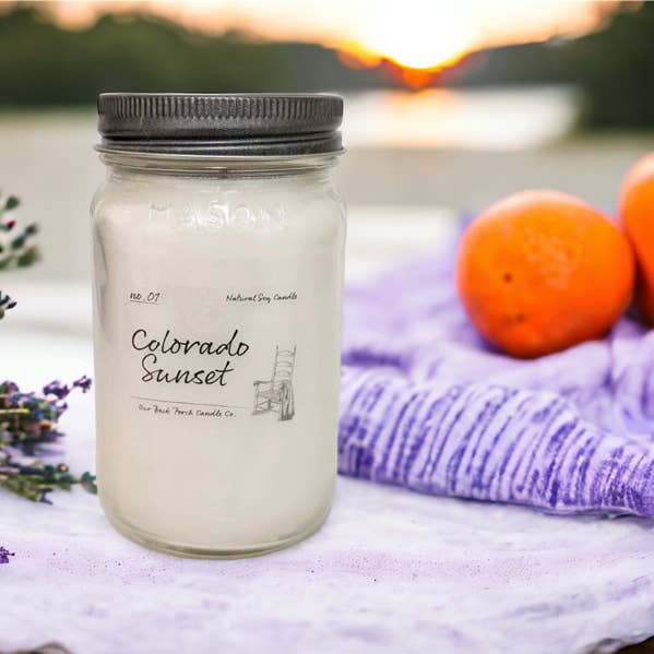 Our Back Porch Candle Co - Wholesale Jar/Filled Candle - Colorado Sunset