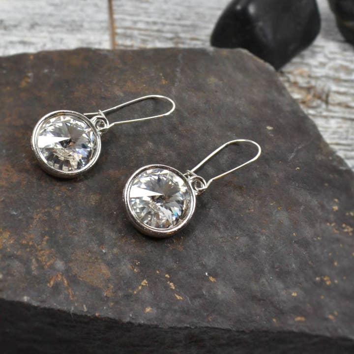 Sela+Sage - Wholesale Dangle Earrings - Floating Crystal Earrings