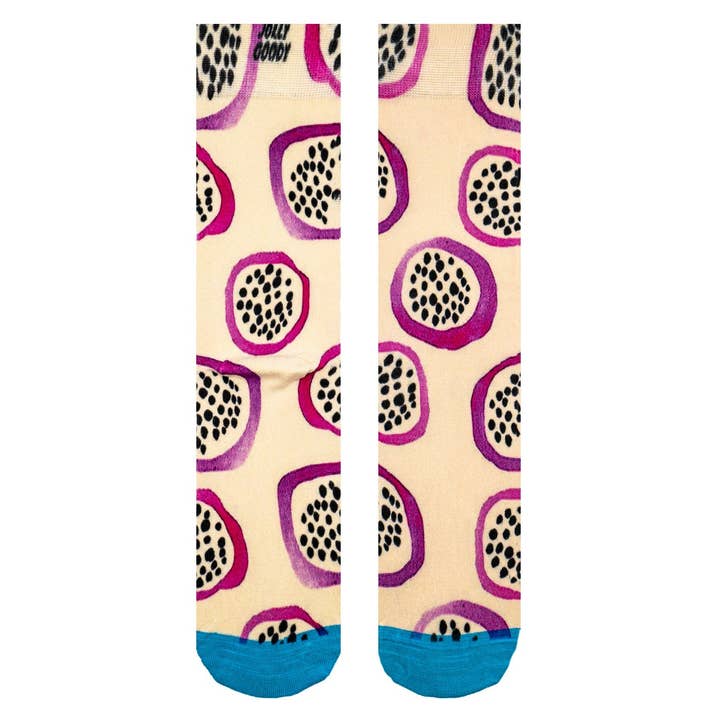Figenfrugt Mønster Sokker – Sød & Saftig Stil for engroshandel hos Jolly Goody