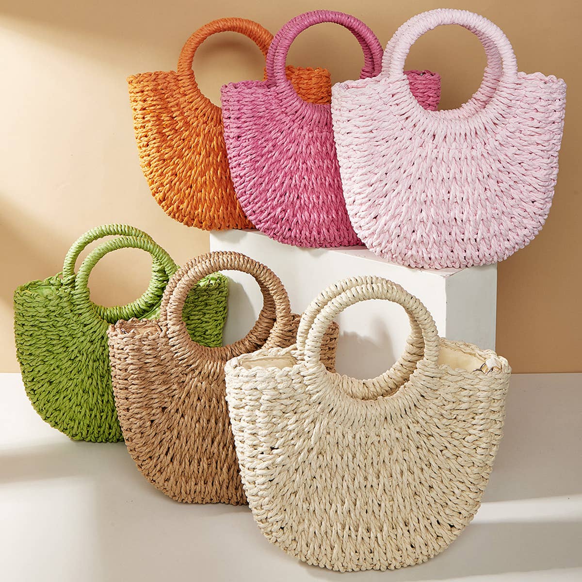 ACCITY - Wholesale Beach Bag - Small Crossbody Bag, Straw Bags For Women_CWAB08048