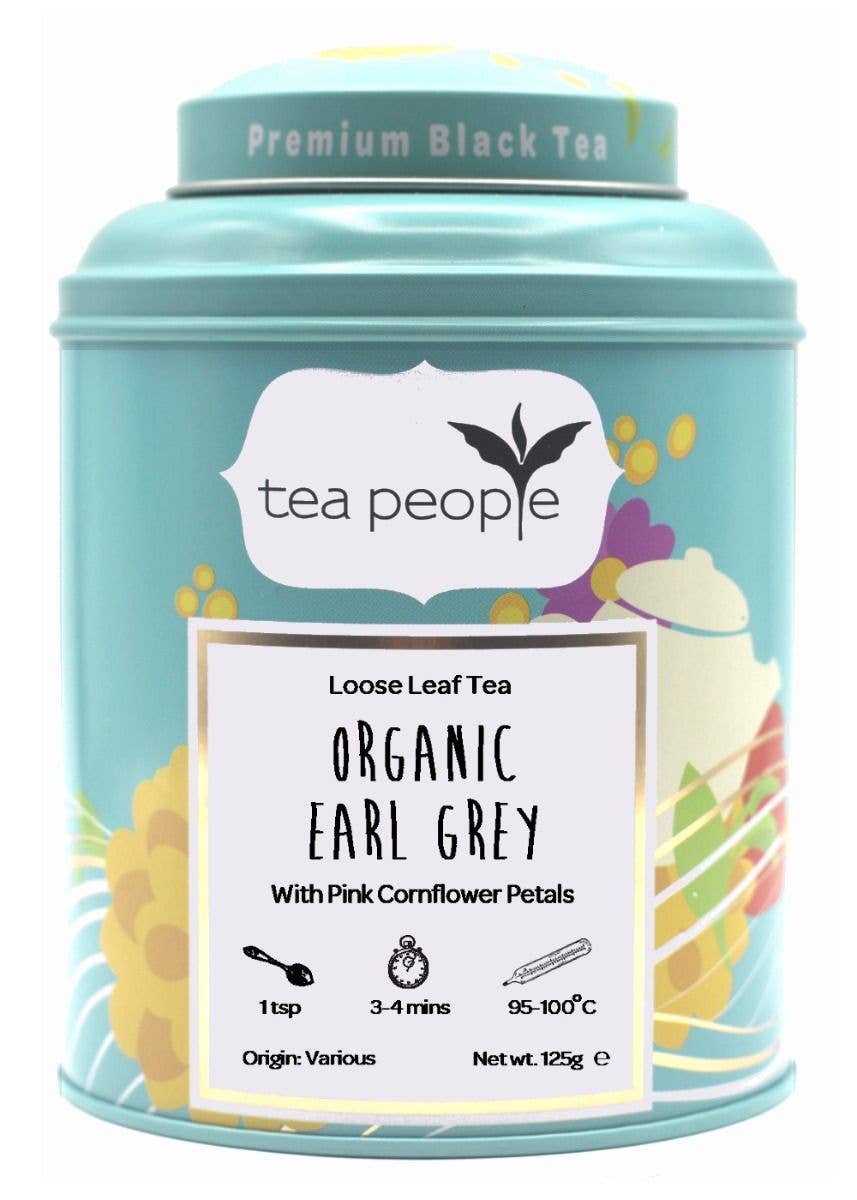 Tea People – wholesale Loose tea – Organic Earl Grey - 125g Tin Caddy0