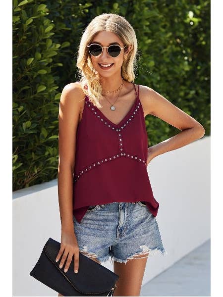 Miss Sparkling - Wholesale Tank Top - Women's - Double Strap Tank Top