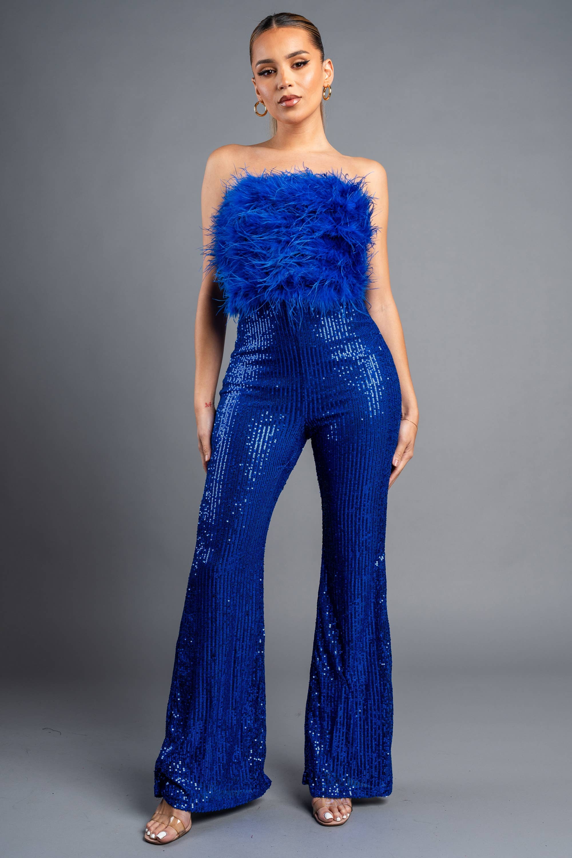 PRIVY - Wholesale Jumpsuit - Women's - PJ10904B_SEXY GLAM FAUX FUR OFF SHOULDER SEQUINS JUMPSUIT5