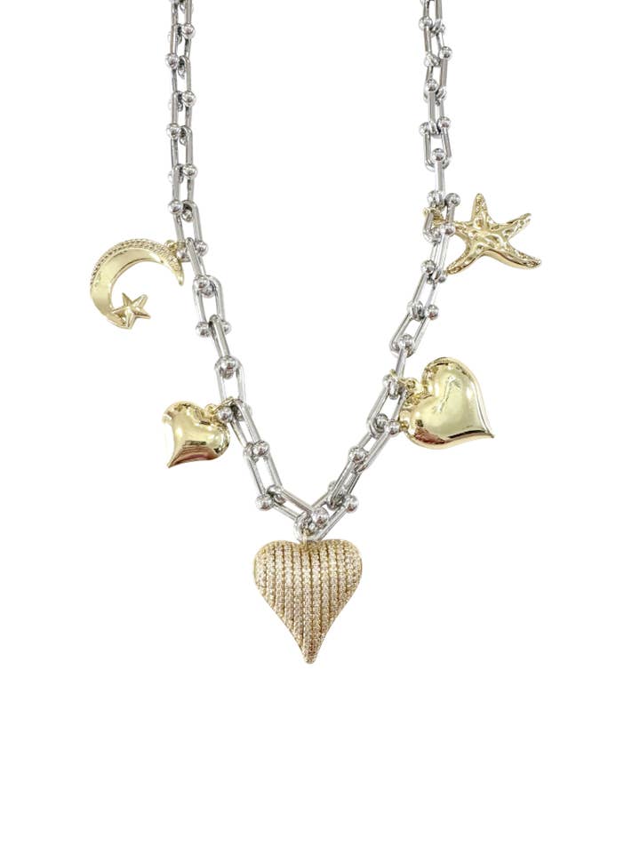 Collar con colgante de corazón Ben para venta al por mayor de Gemelli