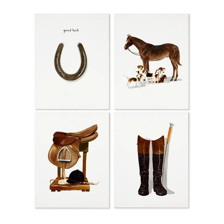 Felix Doolittle - Wholesale Stationery/Notecard Set - Equine - Note Set - Boxed Equestrian Horse Greeting Cards