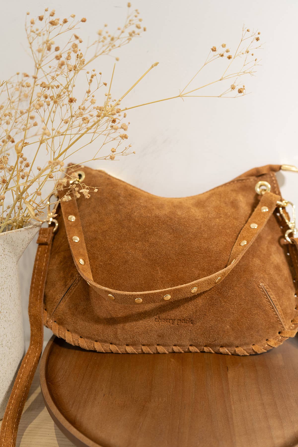 Cherry Paris - Wholesale Shoulder Bag - Women's - JOËLLE SUEDE Bag - 418722