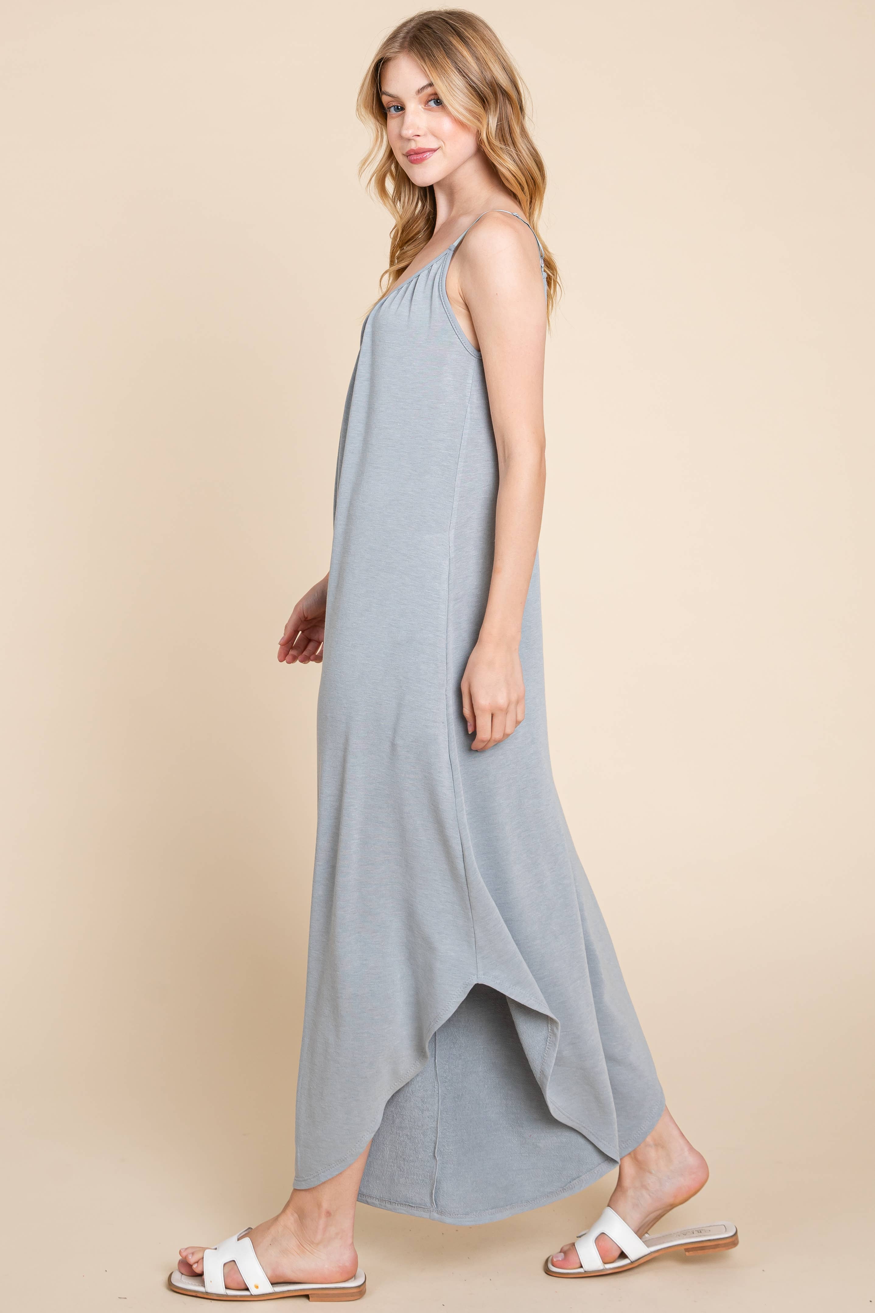 Emerald Collection - Wholesale Jumpsuit - Women's - ETR-8156-PL Plus Size Solid French Terry Wide Leg Jumpsuit13