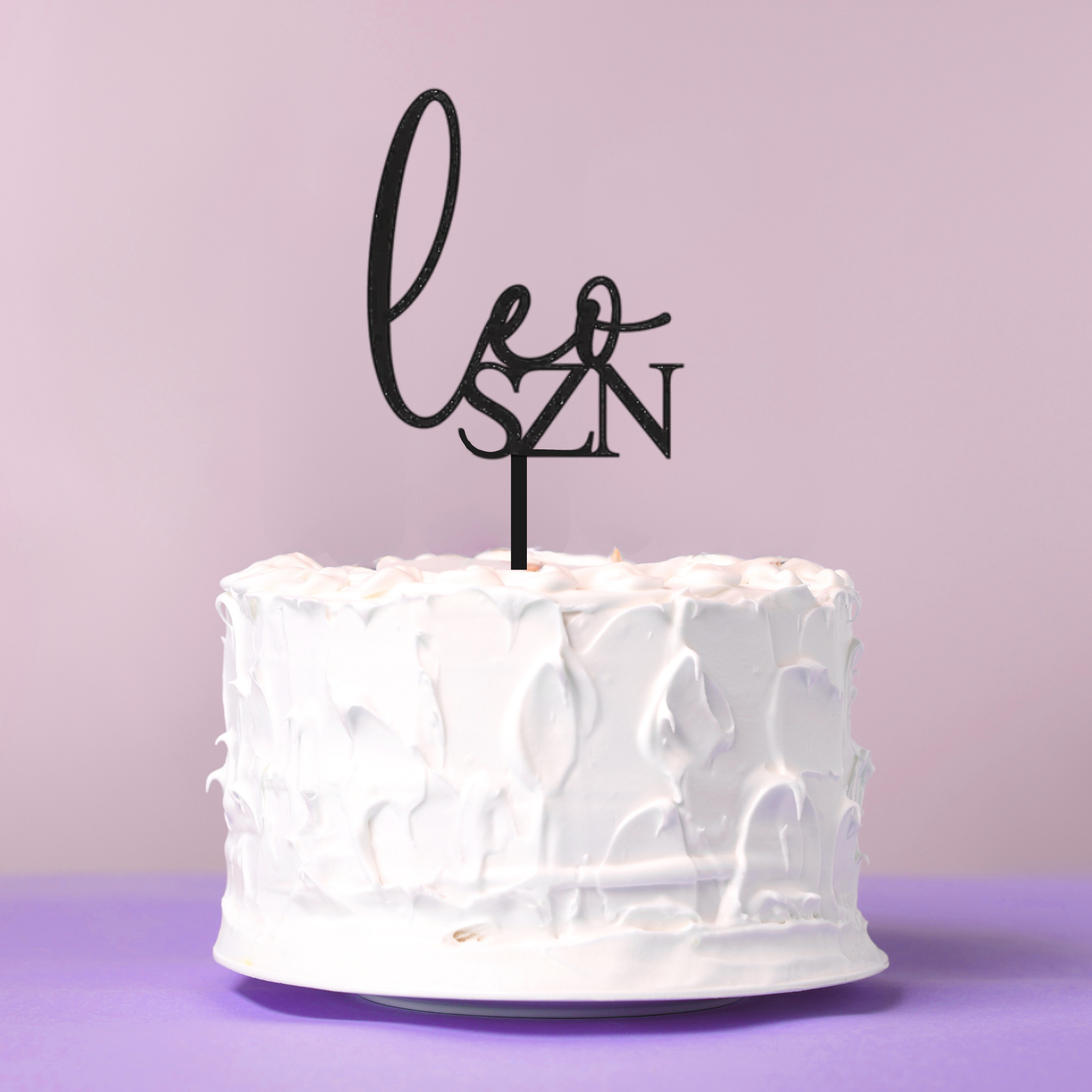 Harwill and Fox - Wholesale Cake/cupcake topper - Leo SZN Cake Topper0