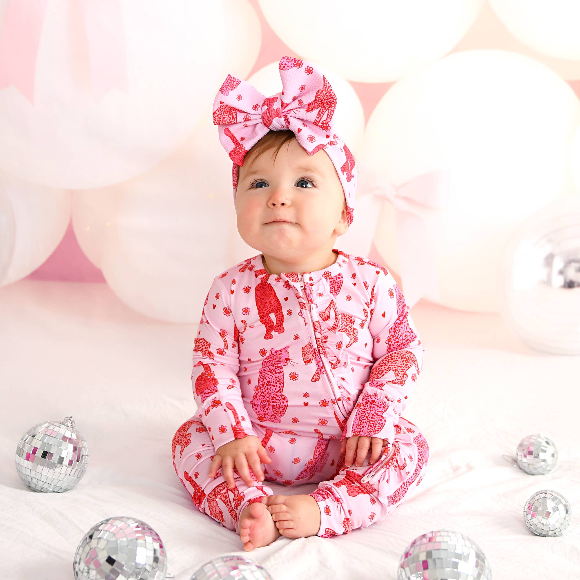 Gigi and Max – Engroshandel Romper - Baby – Cambrie RUFFLE ZIP Valentinsdag Bambus 1ST To-vejs Lynlås11