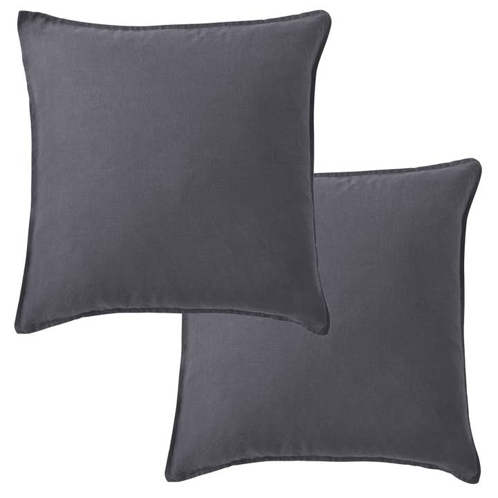 Levtex Home - Wholesale Throw Pillow Cover - French Flax Washed Linen Square Pillow Cover- Set of 212