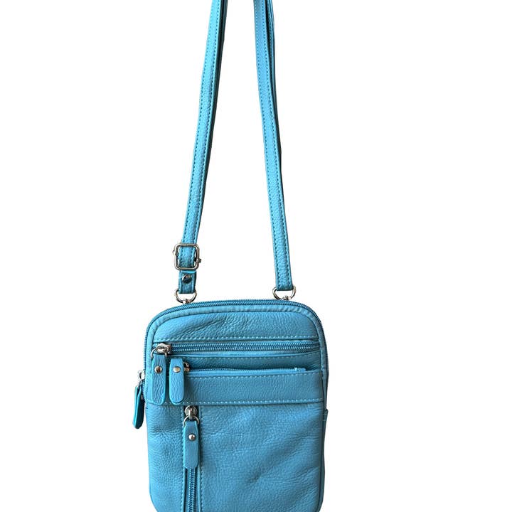 Roma Leathers, Inc. - Wholesale Crossbody Bag - Women's - W018 cowhide leather crossbody6