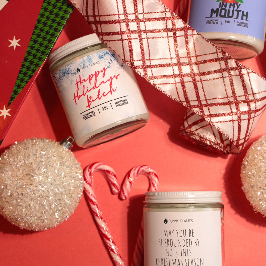 Funny Flames Candle Co - Les Creme - Wholesale Jar/Filled Candle - Holiday 2025 Best Sellers Collection 9oz Candles65