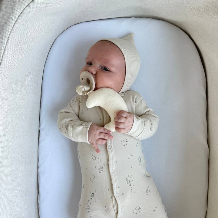 Ali+Oli - Wholesale Pacifier - Baby - Pacifier Set Round (Oat & Coco)3