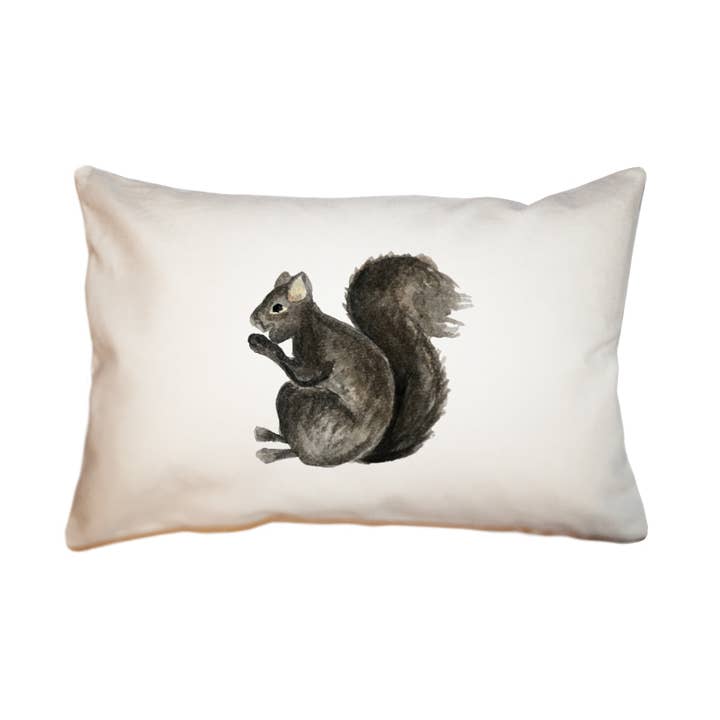 black squirrel small accent pillow for wholesale by Tina Labadini Designs
