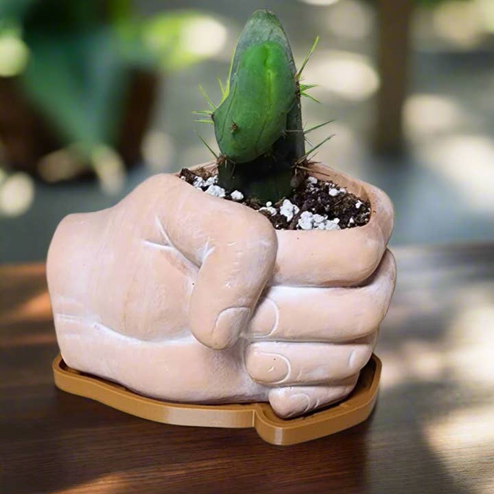 Simply Supplied Co - Venta al por mayor Macetas - Maceta de Barro Terracota Moderna Hecha a Mano | Regalo Bohemio | Divertido, Lindo1