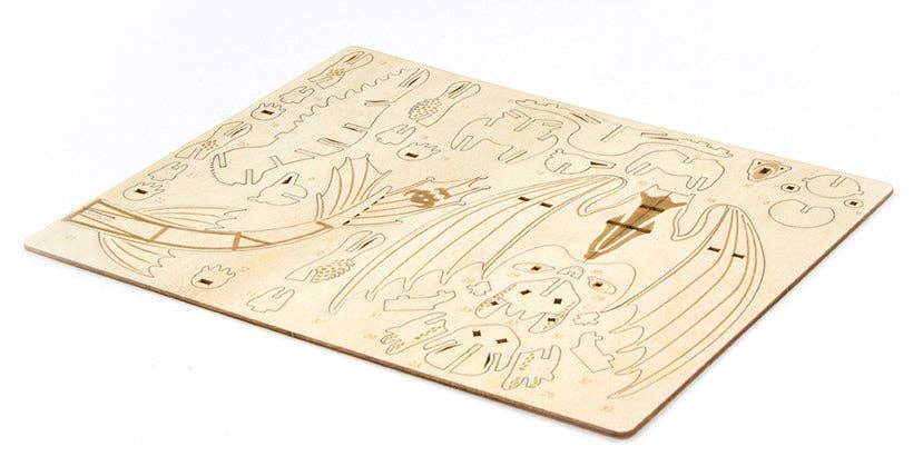 Insight Editions - #1 Pop Culture Publisher - Wholesale DIY Craft Kit - Kids - IncrediBuilds: DreamWorks Dragons Book and 3D Wood Model1