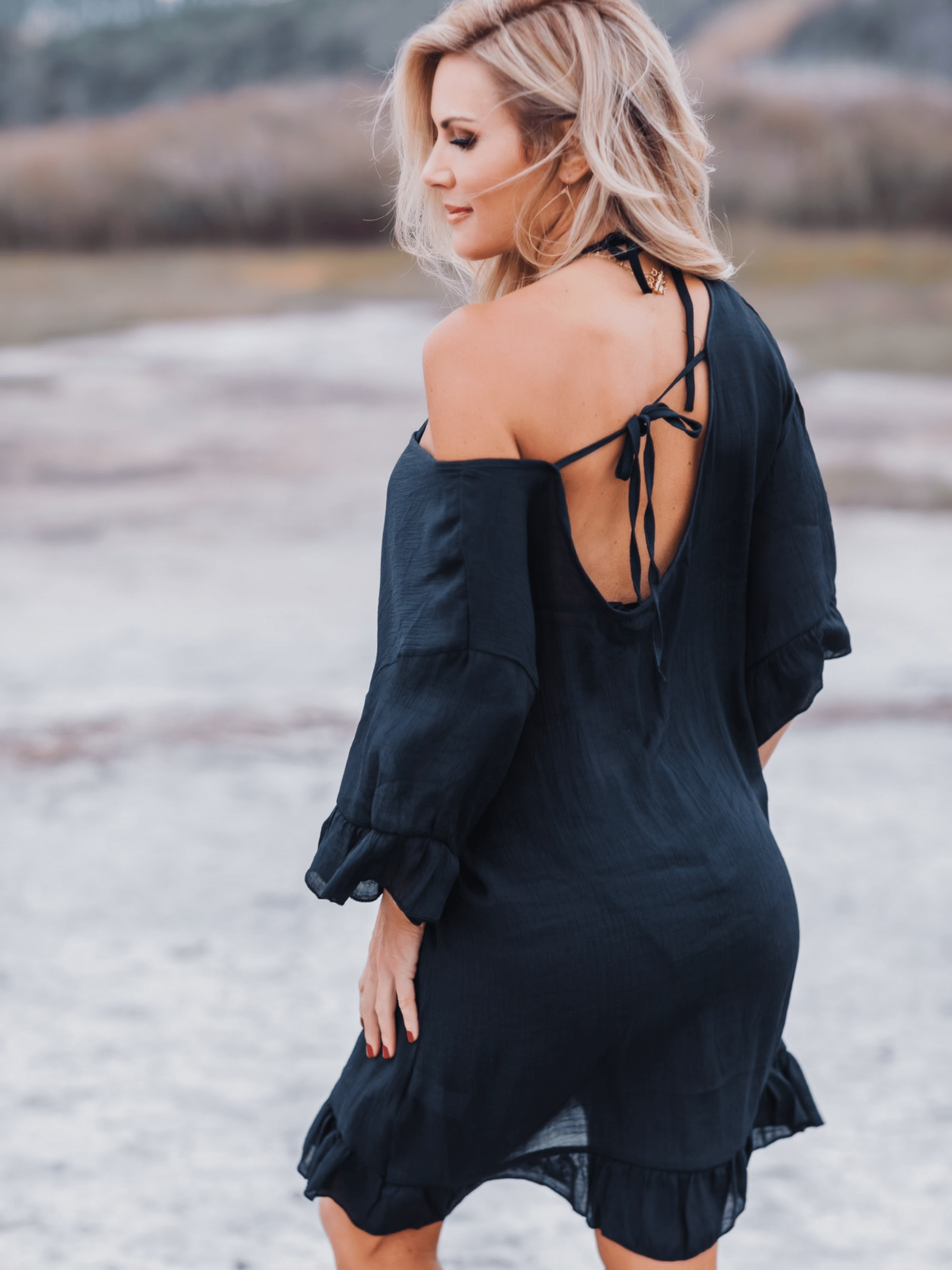 Bette - Wholesale Swim Cover Up - Women's - Moorea Cover Up - Black4