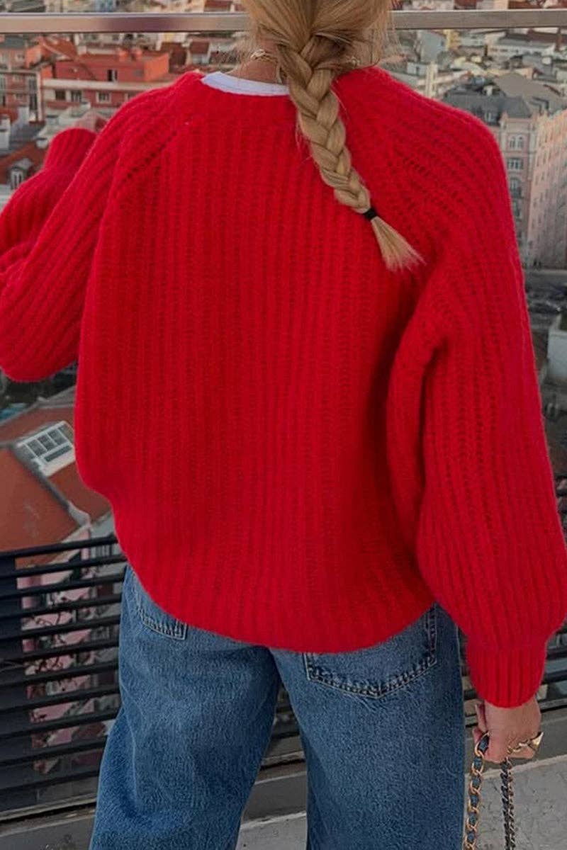 Mccolin - Wholesale Cardigan - Women's - Cozy Button-Up Knitted Cardigan4