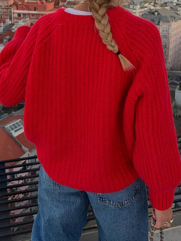 Mccolin - Wholesale Cardigan - Women's - Cozy Button-Up Knitted Cardigan4