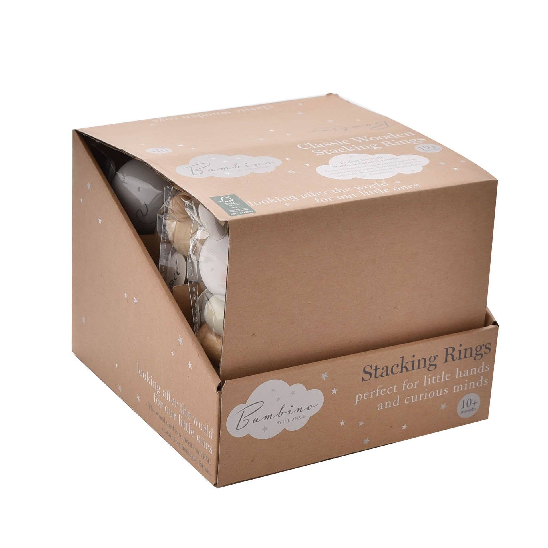 WIDDOP and Co. – wholesale Inlärningskort - Barn och baby – ASTD MULTI 9 Bambino stapelleksak i trädjur - 3 designvarianter7