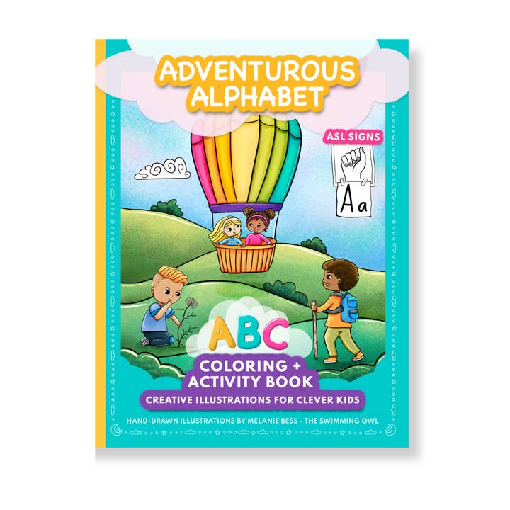 The Swimming Owl - Wholesale Coloring & Activity Book - Kids & Baby - Adventurous Alphabet ABC Coloring + Activity Book For Kids1