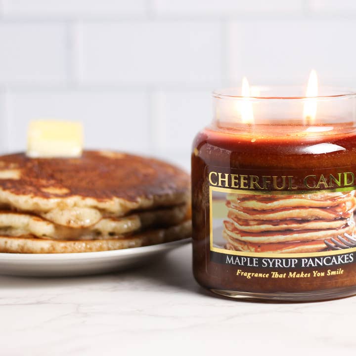 A Cheerful Giver - Vendita all'ingrosso Candela in vasetto - Cheerful Candle (16 once) — Pancake allo sciroppo d'acero