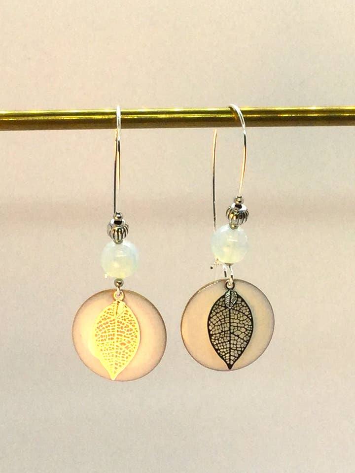 Boucles d'oreilles Haïti en acier Inoxydable pour la vente par Lilibellule