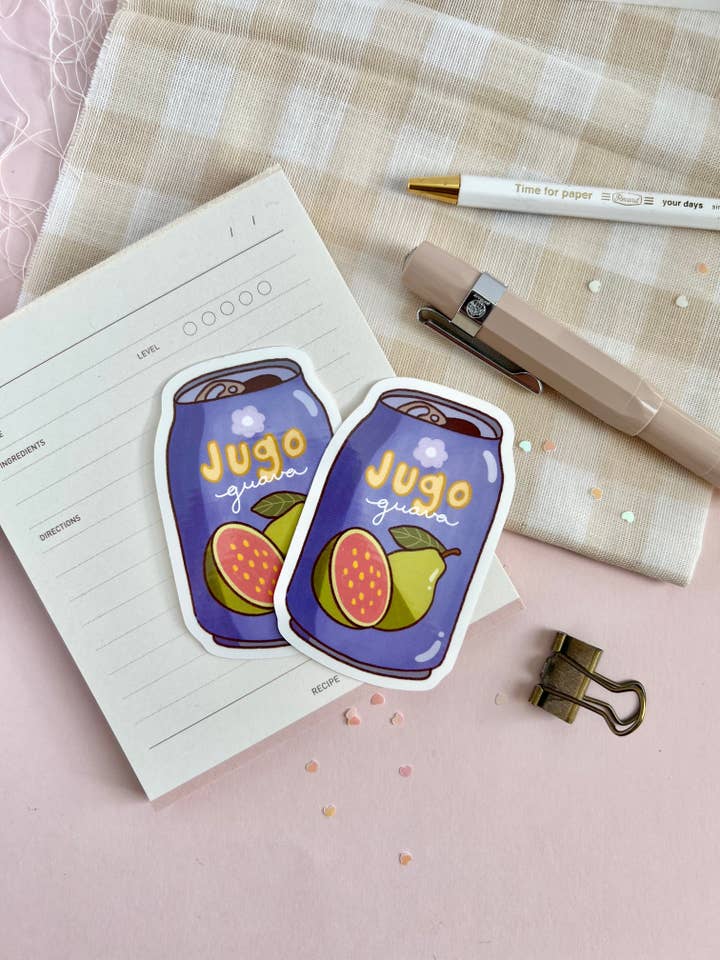 Jugo de Guava Sticker - Mexican snacks, drinks for wholesale by Marlene Vega Studio