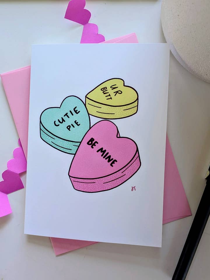 Valentijn hartjes kaart voor wholesale door Jacquelyn Turner Art