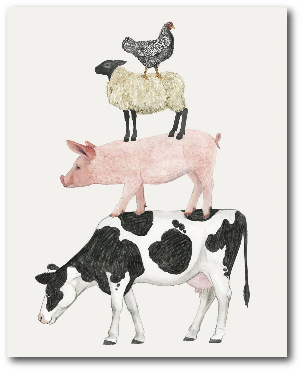 Courtside Market – wholesale Art print – Farmland Family Gallery - Wrapped Canvas Wall Art0