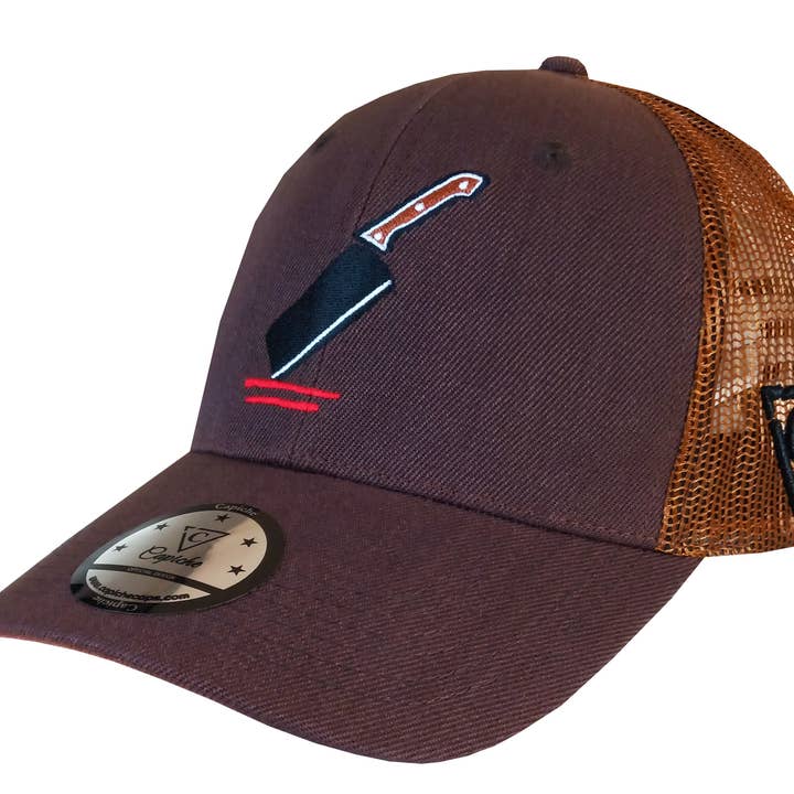 Capiche - Wholesale Trucker Hat - Unisex - The Butcher Trucker Cap - Brown6