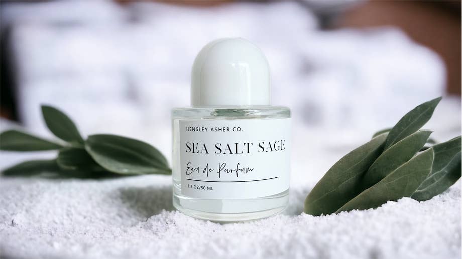 Hensley Asher Co. - Wholesale Perfume/Eau de Toilette - 1.7 oz, Sea Salt Sage Organic Alcohol Perfume, Eau de Parfum2