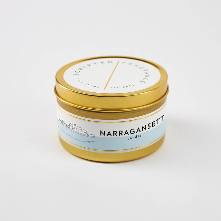 Scripted Fragrance – Großhandel Kerze im Glas / gefüllte Kerze – Narragansett Rhode Island City Sojakerze1