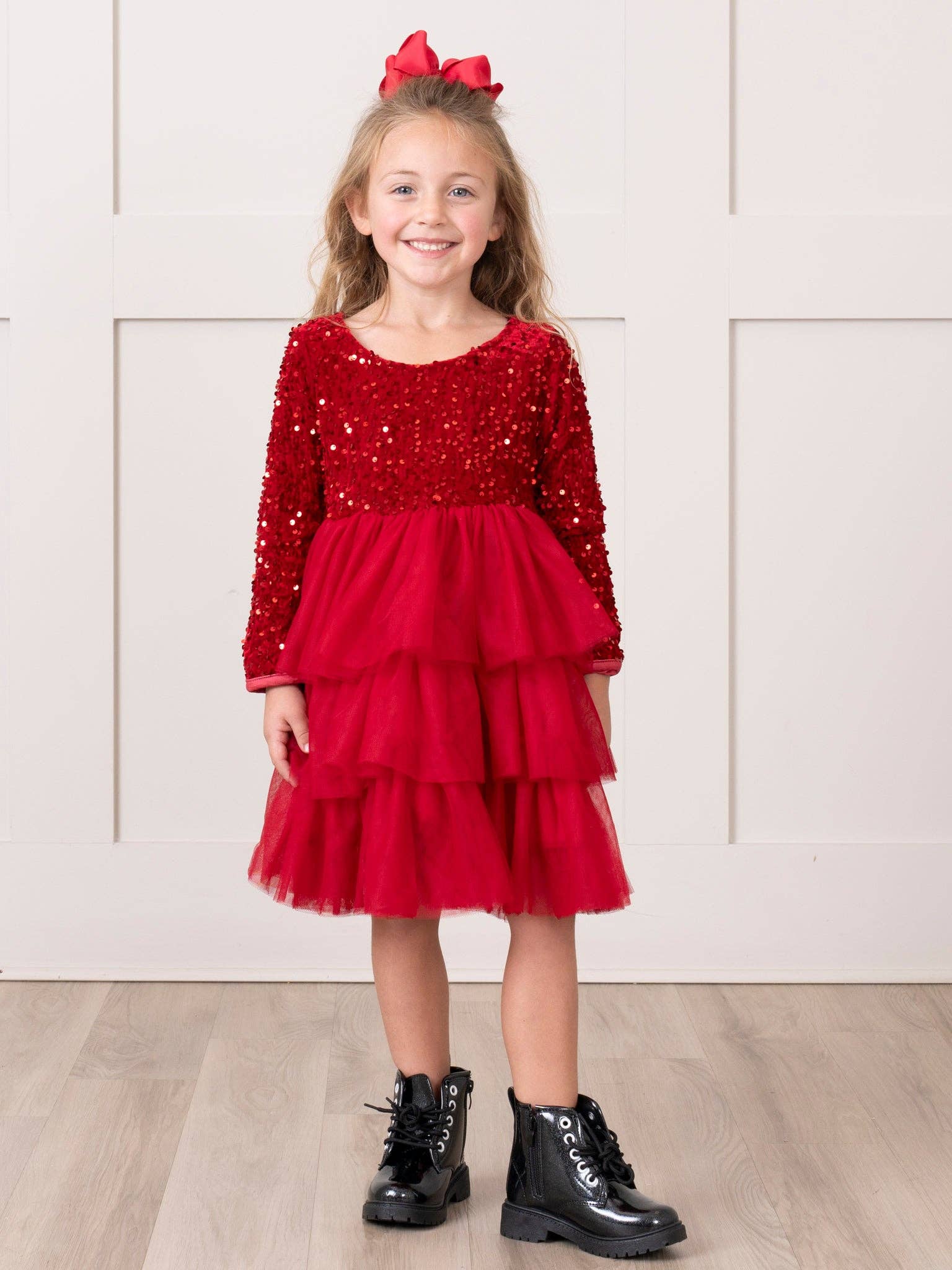 Marie Nicole Clothing - Wholesale Dress - Kids - Sparkle Party Triple Tiered Tulle Dress12