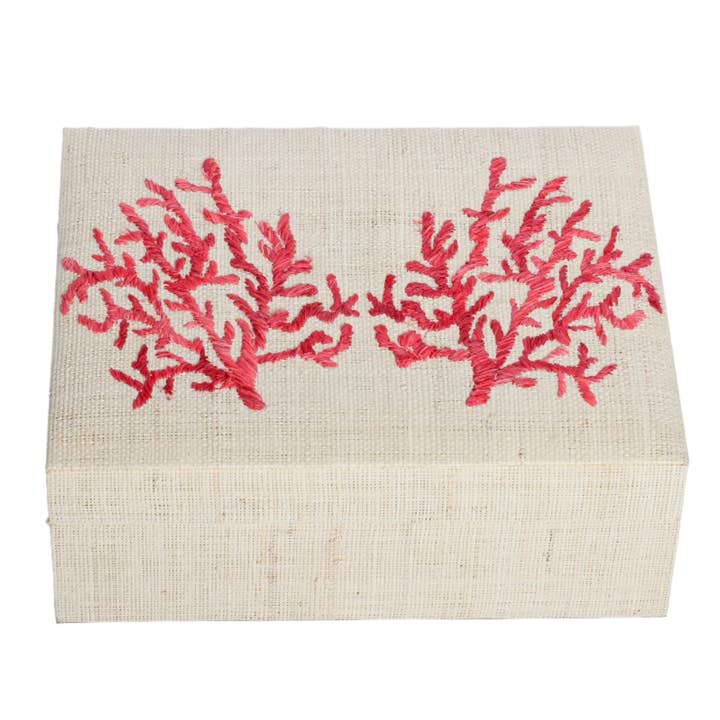 Penelope Embroidery Jewelry Box for wholesale by Larone Artisans, LLC