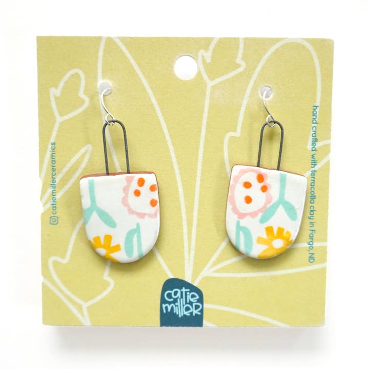 Catie Miller Ceramics - Wholesale Dangle Earrings - Sprout Dangle Earrings - Wholesale1