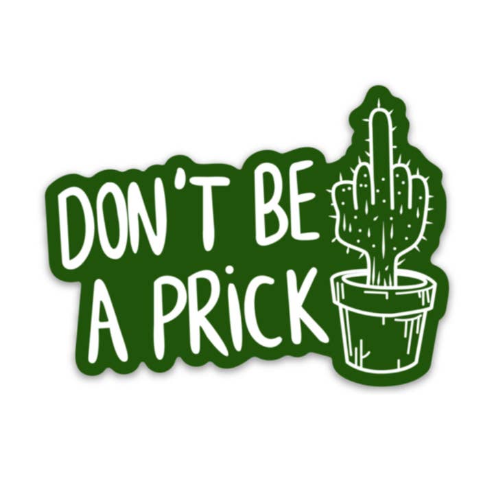 208 Tees - Wholesale Sticker - Sticker Decal | Cactus Middle Finger | 3in1