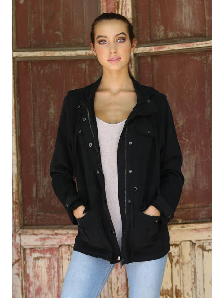 ANGIE - Vente Veste – femme - VESTE UTILITAIRE EN TENCEL SJ629-ASIS