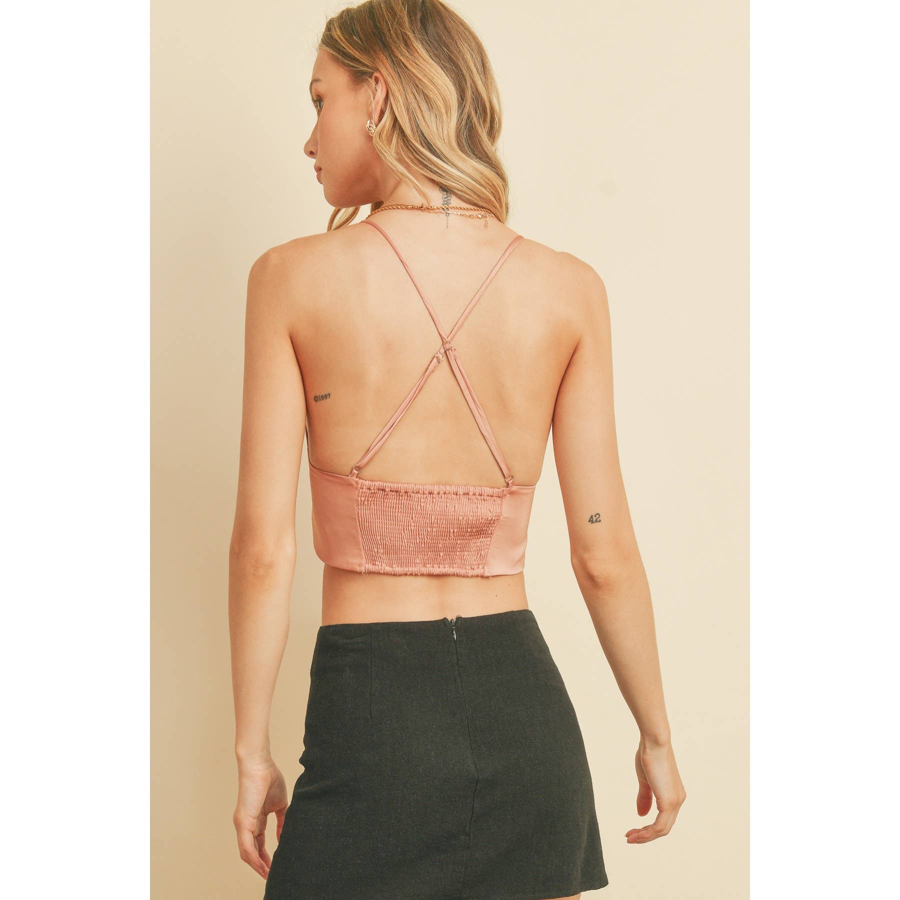 Dress Forum - Wholesale Blouse - Women's - Cross Back Triangle Brami Top (1)13