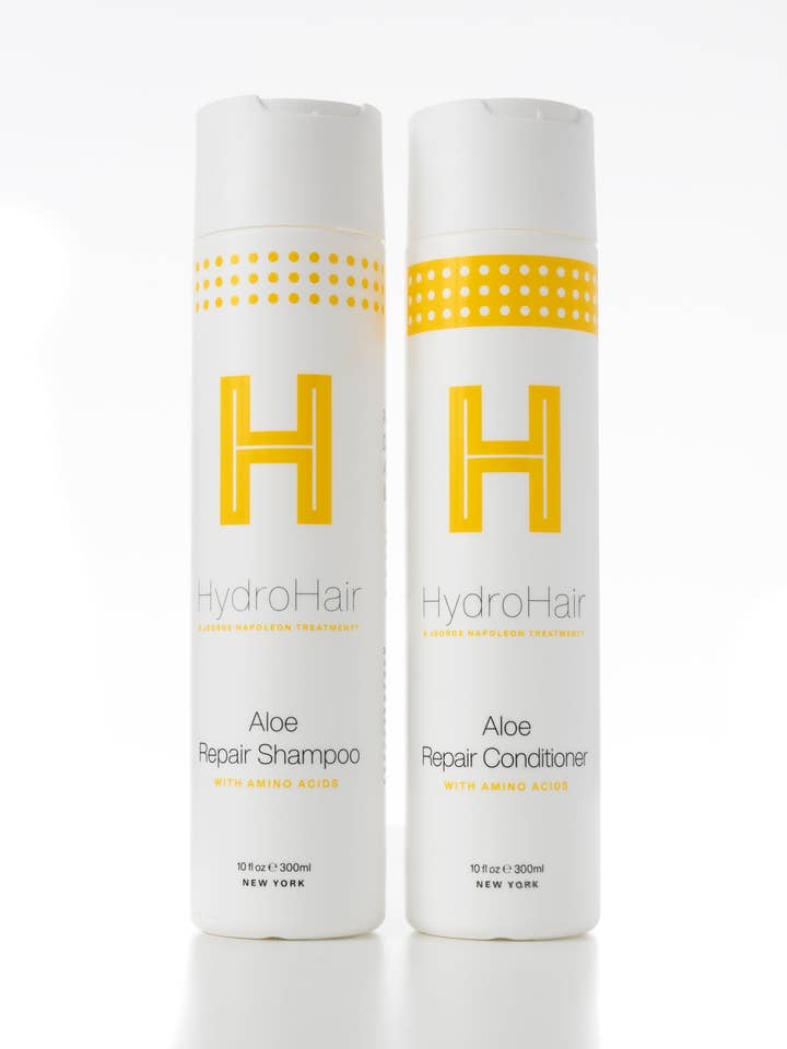 Shampoing réparateur à l'aloe vera & combo après-shampoing traitement pour cheveux clairsemés pour hommes et femmes - Épaississant volumisant pour cheveux à base de protéines, de romarin, sans sulfates et sans paraffines. pour la vente par HYDROHAIR STUDIO.