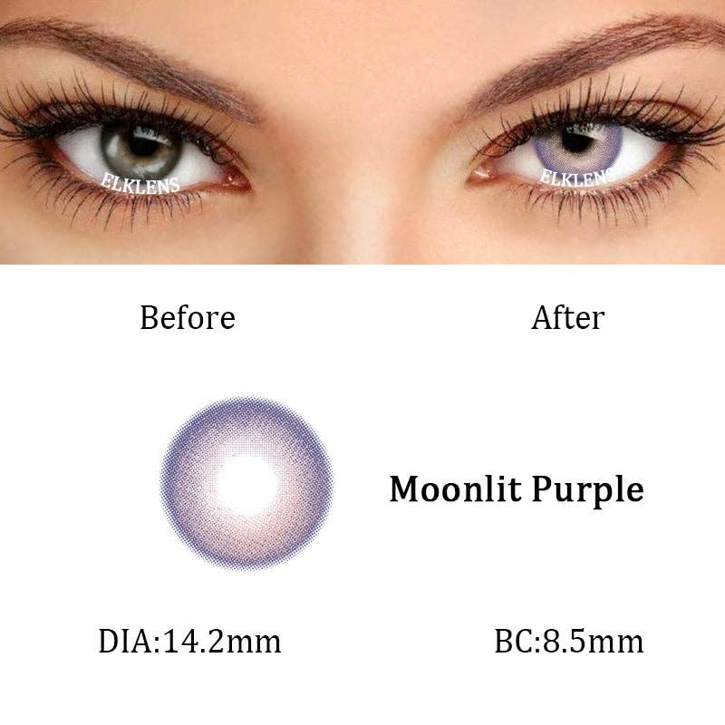 ELKLENS - Wholesale Contact Lenses - ELKLENS Moonlight Purple Prescription Colored Contact Lenses1