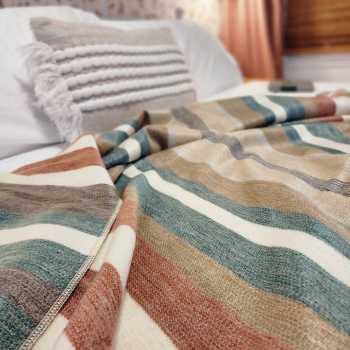 LATITUDE ZERO GOODS - Wholesale Throw Blanket - Quitumbe - Alpaca Wool Throw Blanket