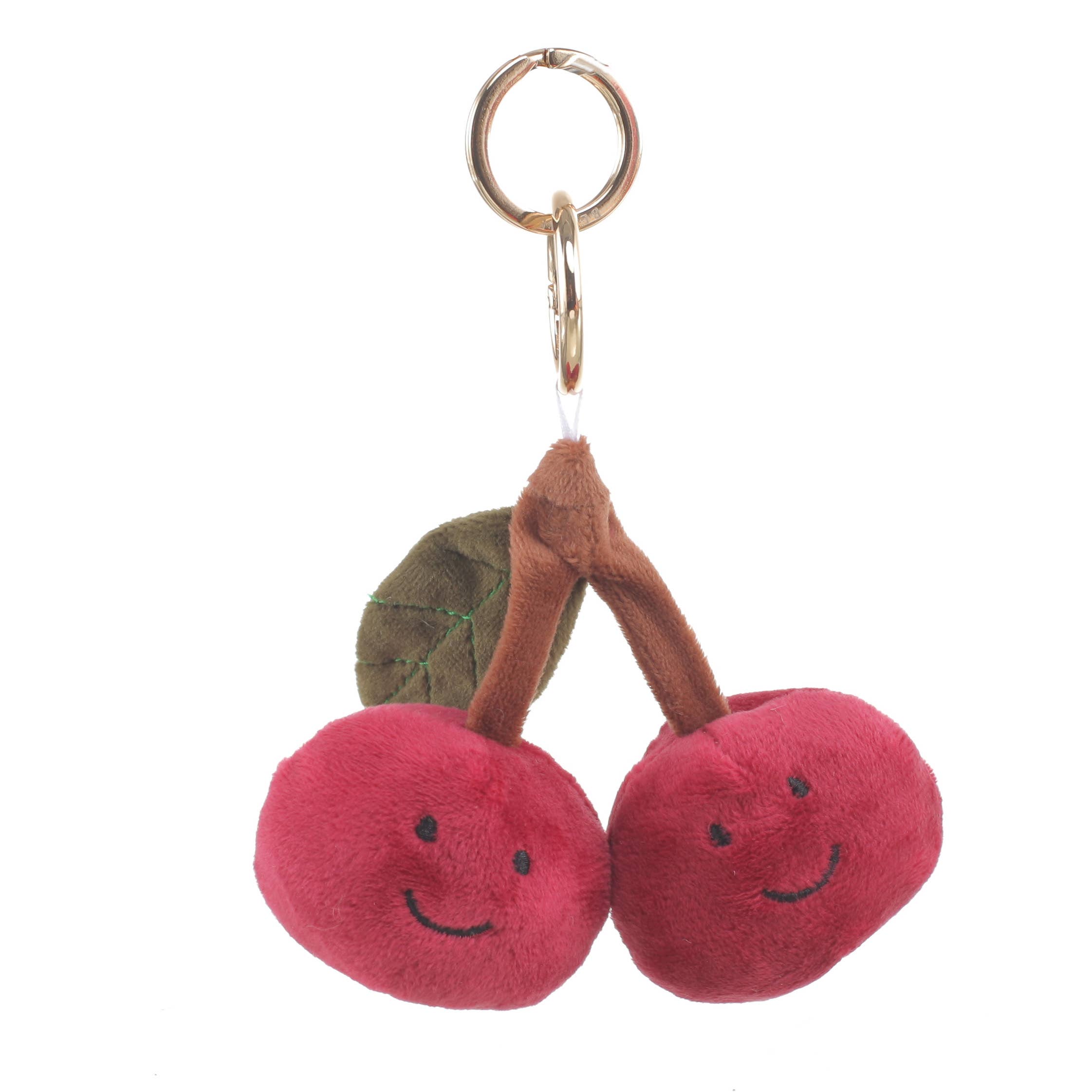 Bessie London - Wholesale Keychain - Women's - PLUSH CHERRY BAG CHARM1